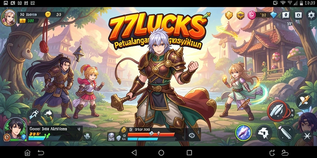 Tampilan gameplay 77LUCKS yang memukau dan menarik.