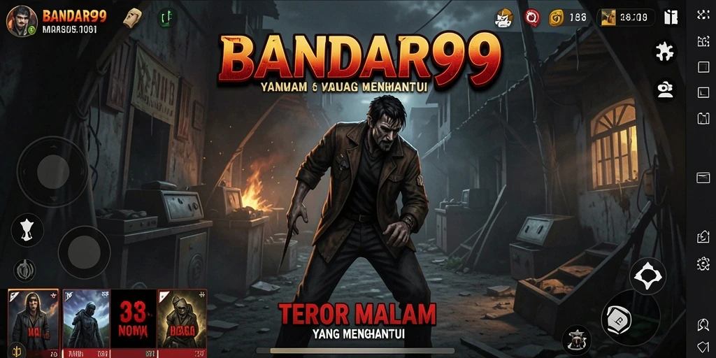 Screenshot gameplay yang menampilkan suasana menyeramkan BANDAR99.
