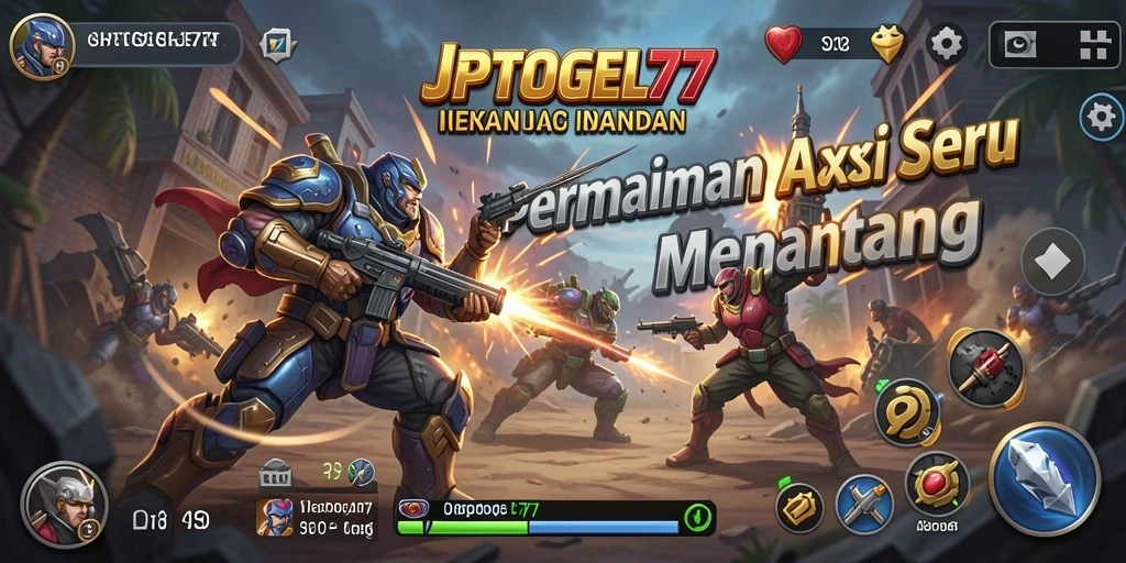 Tampilan menakjubkan dari gameplay aksi JPTOGEL77 yang intens.