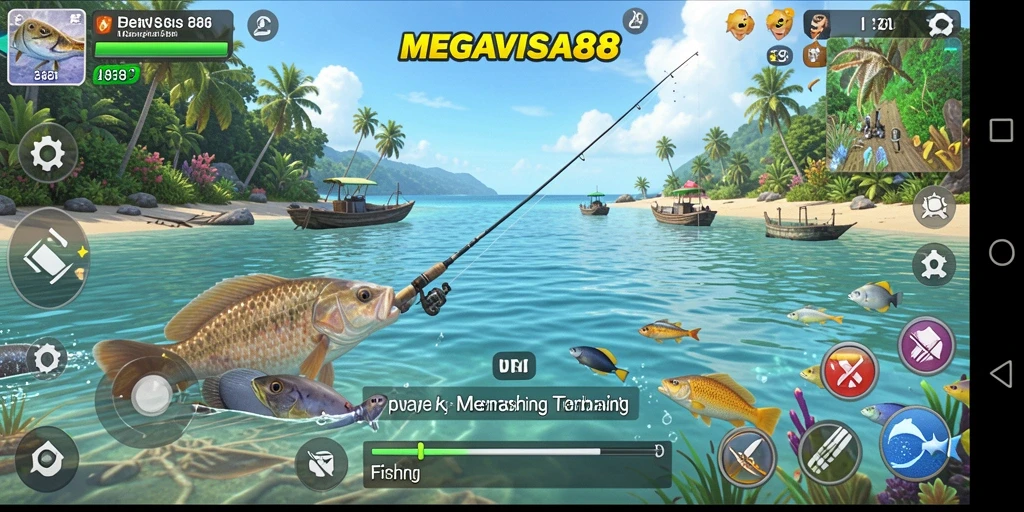 Tangkapan ikan di lautan dengan gameplay MEGAVISA88 yang menakjubkan.