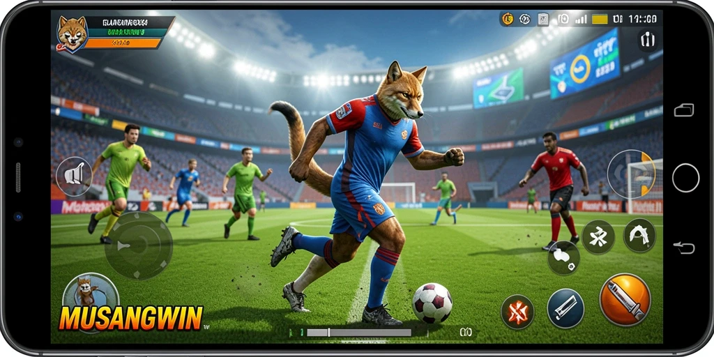 Tampilan gameplay MUSANGWIN yang seru dan kompetitif.