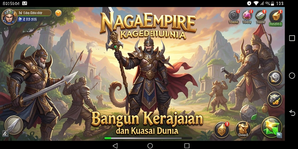 Tampilan gameplay yang mendebarkan di NAGAEMPIRE dengan grafik memukau.