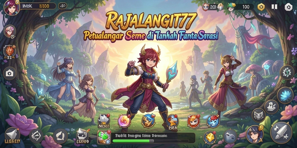 Tangkapan layar gameplay RAJALANGIT77 yang menampilkan aksi karakter Anime.