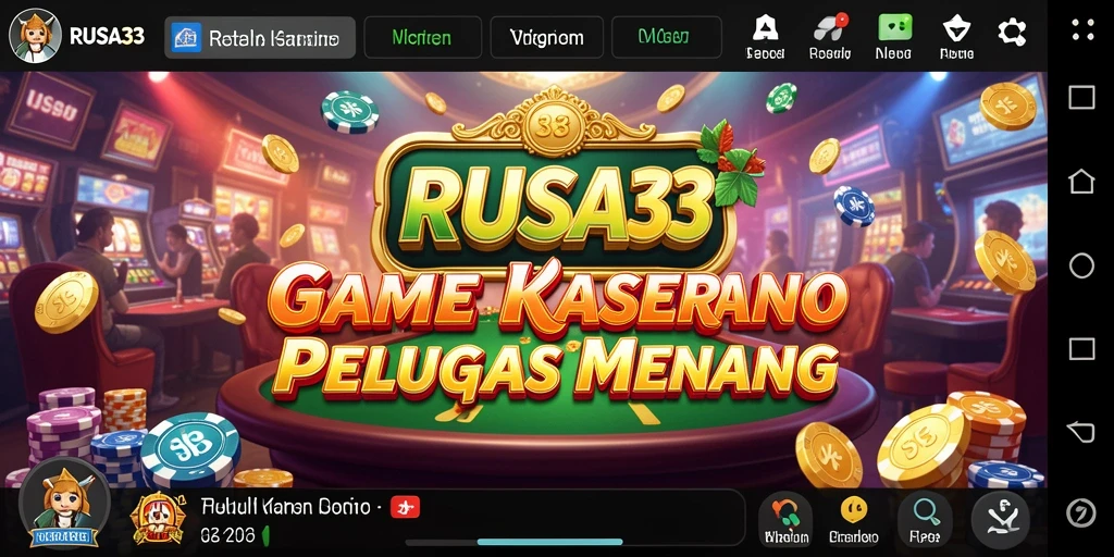 Screenshot RUSA33 menampilkan gameplay kasino yang mendebarkan.