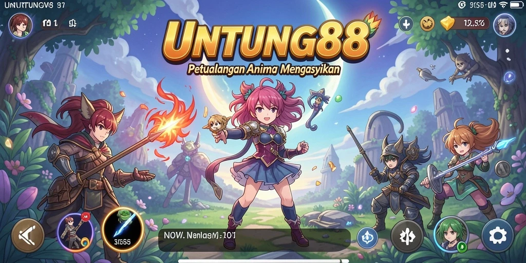 Tampilan menarik dari gameplay Anime UNTUNG88 yang seru.