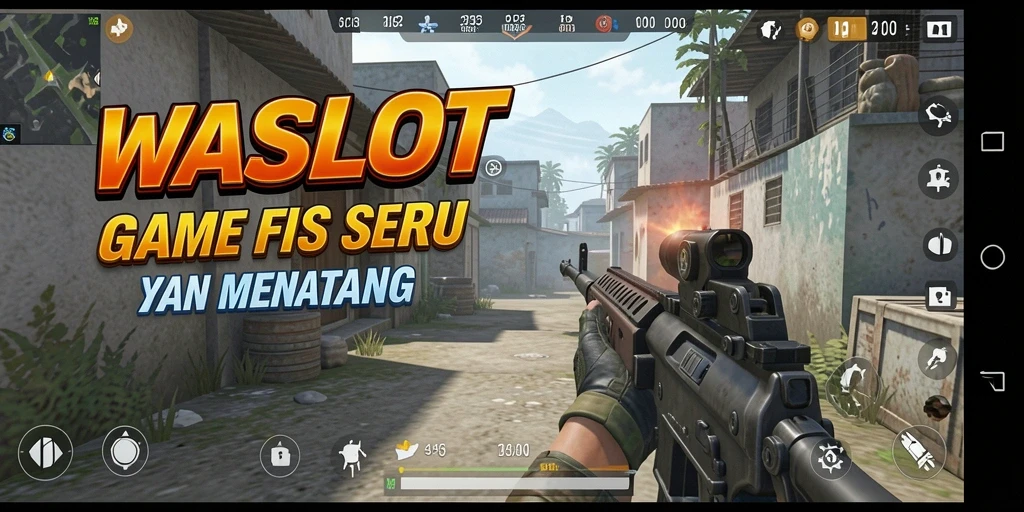 Tampilan dinamis dari gameplay WASLOT dalam pertempuran FPS.