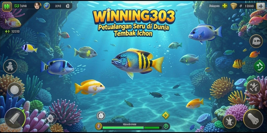 Tampilan gameplay seru dari WINNING303 dalam misi Tembak Ikan.